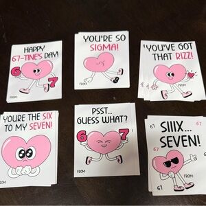 Cute Valentine's Day Cards with Heart Characters 67
